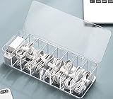YunNasi Kabel Aufbewahrungsbox Kabel Organizer Box mit 10 Kabelbindern Kabel Management...