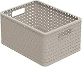 Rotho Country Aufbewahrungskiste 18l in Rattan-Optik, Kunststoff (PP recycelt) BPA-frei,...