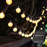 Solar Lichterkette Aussen 7M 50 LED Lichterkette Solar 8 Modi LED Glühbirnen...