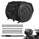 Frfik Hecktasche - Motorrad Rücksitz Hecktasche 31cm Motorrad Gepäckrolle Wasserdicht...