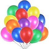 Mehrfarbige Luftballons Bunt Helium, Ballon Bunte Latex 30 cm Partyballon Deko Bunte 2,8g...