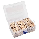 Holzdübel Set, 225 Stück, 6mm -100 St; 8mm - 75 St; 10mm - 50 St; geriffelt...