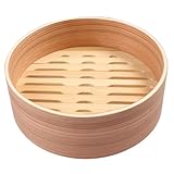 Toyvian Dampfkorb aus natürlichem Holz Dampfgarer Einsatz für Gedämpfte Brötchen...