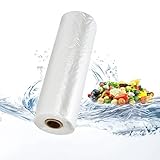 Tapsin Plastiktüten auf einer Rolle, transparent, für Lebensmittel, Gemüse, Obst, Brot,...