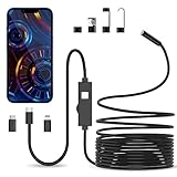 Endoskopkamera mit Licht, 1080P HD Endoskop-Kamera Handy mit Licht Wasserdichtes Ip67 Kein...