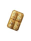 Nordic Ware Backform, Kuchenform, Disney Frozen, gold, 4 verschiedene Charaktere,...