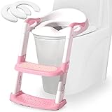 Töpfchen Toilettensitz Baby mit Treppe: Kinder WC Sitz Toilette Toilettentrainer für...