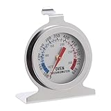 Toyvian Edelstahl Ofenthermometer mit Präziser Temperaturanzeige Hitzebeständig bis Hohe...