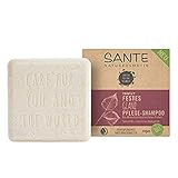 SANTE Naturkosmetik Festes Shampoo für glanzloses und normales Haar, Vegane...