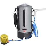 Wukesify Solar-Duschtasche, 12 l, Solardusche mit Fußpumpe, wasserabweisend,...