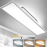 Dimmbare LED Panel 120x30cm Deckenleuchte mit Backlight, 55W Deckenlampe mit...