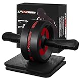 EnterSports Bauchroller, Bauchmuskeltrainer, Bauchmuskelroller mit Zwei Kniematte,...