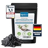 AGUALEVE® Premium Aktivkohle Pulver 200g aus Kokosnussschalen | lässt sich perfekt...