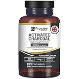Aktivkohle-Kapseln – 200 hochwirksame vegane Kapseln – 1200 mg pro Portion....