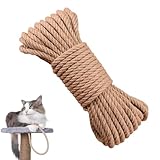 10 Mm 10 M Juteseil, Hanfseil, Natur Tau Seil Kordel, Juteschnur Bastelschnur...