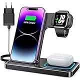 DUMTERR 3 in 1 Faltbare Ladestation für Apple Watch und iPhone iPod, Reise Ladestation...