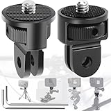 Begpoee 2 Stück Stativ Adapter, 360° Einstellung Stativ Adapter, 1/4 Zoll...