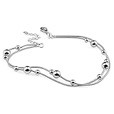 Kim Johanson Damen Fußkettchen *Silver Dream* aus Edelstahl Silber mit...