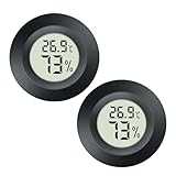 JEDEW Mini Digital Hygrometer Gauge Indoor Thermometer, Temperature Humidity Meter for...