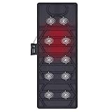 Snailax Massagematte mit Wärme - 10 Motoren Vibrationsmassage Massageauflage...
