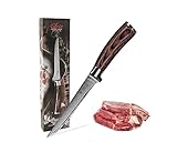 Wakoli EDIB Damastmesser Filetier- und Ausbeinmesser extrem scharfe 14,50cm...