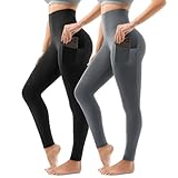Sanpetix Sport Leggings Damen High Waist, Sporthose Damen Lang Mit Taschen Für...
