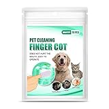 20 Stück Ohrpflege Finger-Pads Für Hunde Ohren Reinigungspads Für Hunde Und...