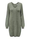 JDY Damen Langarm Strickkleid | Regular Fit Midi Pullover Dress | V-Ausschnitt...