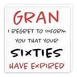 Humorvolle Geburtstagskarte für Großmutter zum 70. Geburtstag, Aufschrift 'Grand' - I...