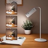 EMKE Schreibtischlampe LED Tischlampe Dimmbar Weiß, 5-in-1 Magnetisches Licht 360°...