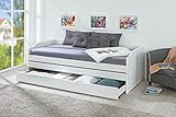 Inter Link - Funktionsbett - Stauraumbett - Bett mit Schubladen - Kiefer massivholz - Für...