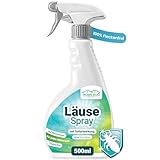 HomeBugProtect Läuse Spray 500ml - Anti Läuse Spray für Textilien und Möbel...