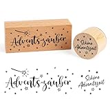 BOOMTOP 2Pcs Advent Stempel Holz Stempel Adventszauber Adventskalender...