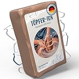 Töpfer- Ton Modelliermasse und Töpferton - Ton zum Töpfern - 100% natürlicher...