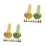 NUOBESTY 2 Sätze Bunte Horn Nägel Flache Reißzwecken Kabine Maniküre-kit Reißnägel...