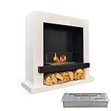 GLOW FIRE Ethanol Kaminofen Kalmar (freistehender Standkamin) - Bioethanol Kamin, 7...