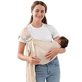 Vrbabies Doppel Ring Sling Tragetuch Einstellbar Babytragen Babytragetücher...