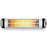 TROTEC Terassenheizstrahler Infrarot IR 2570 S – Heizleistung 850 W / 1650 W /...