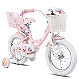 JOYSTAR Einhorn 18 Zoll Kinderfahrrad für 5-8 jährige Mädchen, 18 Zoll Kinderfahrrad...