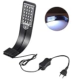 LEDGLE 10W LED Aquarium Licht Beleuchtung Kompakte Aquarienleuchte, IPX7...