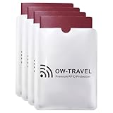 OW-Travel TÜV geprüfte RFID Schutzhülle Kreditkarten NFC Schutzhüllen Reisepasshülle...