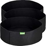 GardenMate 3X 60L Hochbeet Pflanzsack aus Vliesstoff Ø61cm Höhe 20cm