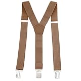 Gloop Verstellbare und Elastische Hosenträger für Herren und Damen,Breite 3 cm, mit 4...