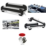 KOMPATIBEL MIT Audi A3 4P PORTAESQUÍS DE ALUMINIO para COCHE Con 4 Pares DE...