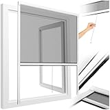 tectake® Fliegengitter Rollo, Moskitonetz Fenster, Fliegengitter Fenster,...