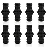 8 PCS 1/2 zoll 1/2 Zoll Doppelstecker Gartenschlauch Verbindungen, Schlauchverbinder 1/2...