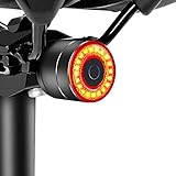 Monkey Home Smart Fahrrad Rücklicht, Auto On/Off Fahrrad Taschenlampe StVZO...