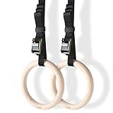 GHB Unisex – Erwachsene ‎GH-01 Gymnastikringe, Gym Ringe, Schwarz, 32mm