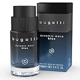 bugatti Parfüm Dynamic Move Blue 100ml I Zitrisch-aromatisches Eau de Toilette I...
