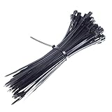 Wiederverwendbare, Wiederlösbare Premium Kabelbinder In Schwarz (100 Stück, 200mm x...